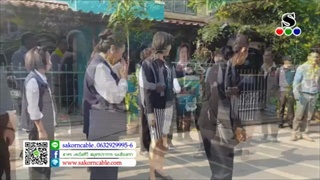 Sakorn News : เหล่ากาชาดสมุทรปราการเข้าเยี่ยมบ้านเหยื่อแก๊สระเบิด