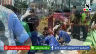 Sakorn News : รถกระบะเฉี่ยวชนรถจักรยานบาดเจ็บ