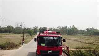 ไฟลามทุ่งนาลำปาง เสียหายกว่า 30 ไร่
