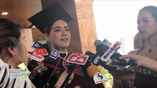 คิมเบอร์ลี่ปลื้มรับปริญญา!มอบให้พ่อ แย้มอาจเรียนต่อ ขอบคุณหมากให้ดอกไม้เป็นของขวัญ
