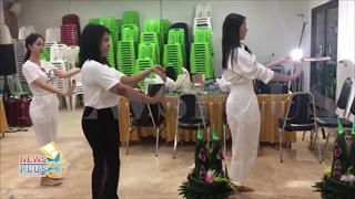 สด! แต้ว ญาญ่า ซ้อมรำบวงสรวงก่อนเริ่มพิธี ณ ป่าคำชะโนด