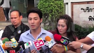 นาวินต้าร์ควงภรรยา น้ำหวาน ขึ้นโรงพัก รับขอขมาจากคู่กรณี ดราม่าจอดรถขวางทาง
