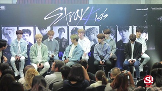Stray Kids ในงานแถลงข่าวคอนเสิร์ตเต็มรูปแบบครั้งแรกในไทย
