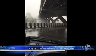 หน้าสนามบินดอนเมืองน้ำท่วมขังแล้ว