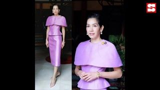 นุสบา เล่าความภูมิใจ ใส่ชุดผ้าไหมไทยต้อนรับแขกบ้านแขกเมือง สวยสะกดทุกสายตา