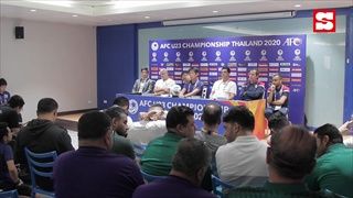 บรรยากาศแถลงข่าวก่อนเกมฟุตบอล U-23 ชิงแชมป์เอเชีย