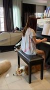 "ใบเฟิร์น พิมพ์ชนก" โชว์เล่นเเปียโนเพลงใจรักกับลีลาเป๊ะมาก
