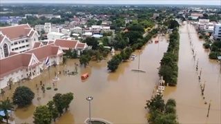 เผยคลิปมุมสูงเมืองชัยภูมิจมบาดาล สำนักงานตำรวจภูธรจังหวัด อ่วม! เจอน้ำท่วมด้วย