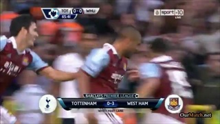 ไฮไลต์ฟุตบอล สเปอร์ส 0-3 เวสต์แฮม