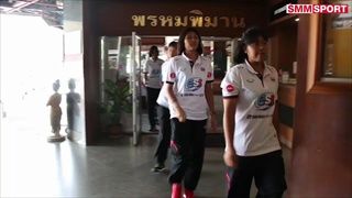 วอลเลย์บอลเยาวชนทีมชาติไทยเข้าที่พักที่ศรีสะเกษ 13 ก.ค.59