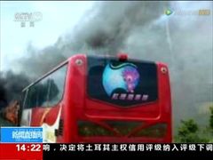 ภาพสุดระทึก รถบัสนำเที่ยวชนไฟลุกท่วม ย่างสดคนจีน 26 ศพ