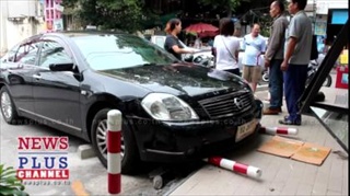 สาวเข้าเกียร์รถผิดเร่งเครื่องพุ่งชนร้านสะดวกซื้อนนทบุรีเจ็บ1