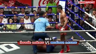 คู่มันส์ มวยไทย : กิ่งซางเล็ก ต.หลักสอง vs เพชรเมืองชล ภ.สวนทอง