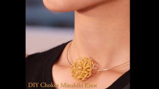 DIY Choker Mizuhiki Knot โชคเกอร์เชือกมัดแบบญี่ปุ่น