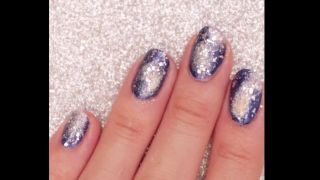 Easy Galaxy nail เล็บกาแลคซี่