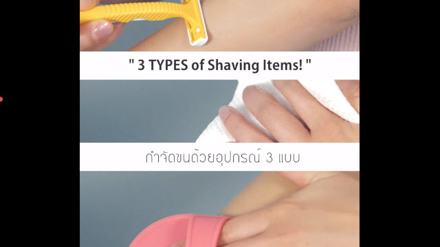 กำจัดขนด้วยอุปกรณ์ 3 แบบ (3 Types of Shaving Items!)