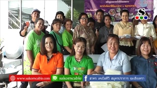 Sakorn News : กลุ่มแม้บ้านชุมชนสุนทรศาลทูล เรียนรู้ทำหมี่กรอบสมุนไพร