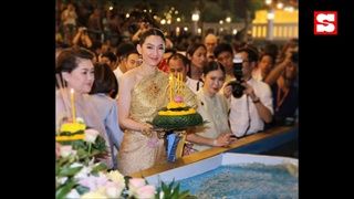 เก็บตกความสวย เหล่าคนดังในชุดไทย ในวันลอยกระทงปี 2562
