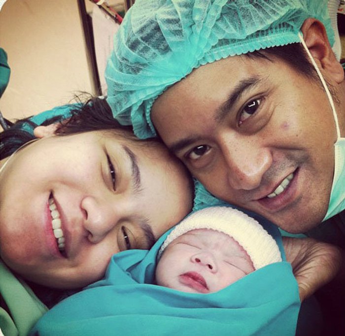 ขาวจั๊ว น้องอันดา ลูกชายหนุ่ม อรรถพร ฝ้าย อริญรดา
