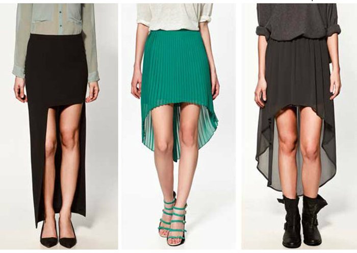 Mix & Match กระโปรงหน้าสั้นหลังยาว โชว์เรียวขาเก๋ๆ