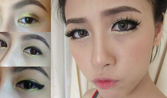 เทคนิคแต่งตาให้สวยดูอินเตอร์ แบบแอปเปิ้ล สี่สะเหงี่ยน