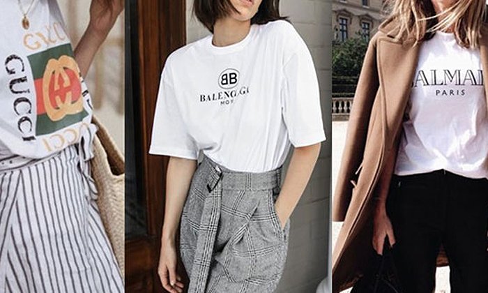 30 แฟชั่นเสื้อยืดแบรนด์เนม ลุคชิลๆ แต่ราคาไม่ชิลนะจ๊ะ!
