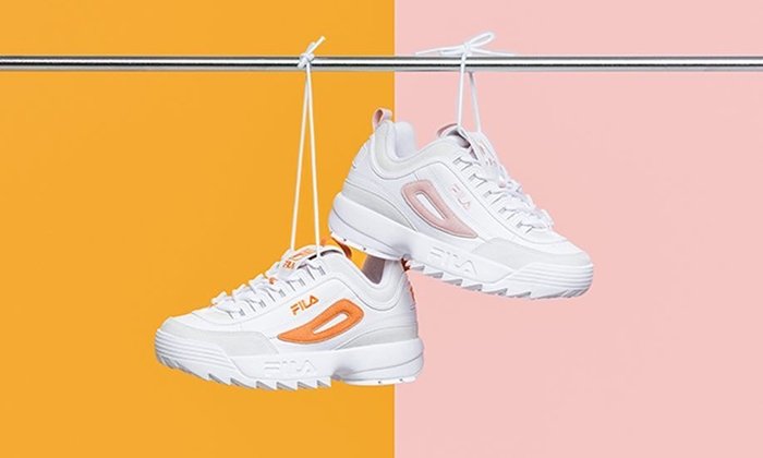เสียเงินเก่ง! สนีกเกอร์ใหม่ล่าสุด "Fila Disruptor 2" ชมพู-ส้ม ฟรุ้งฟริ้งมาก