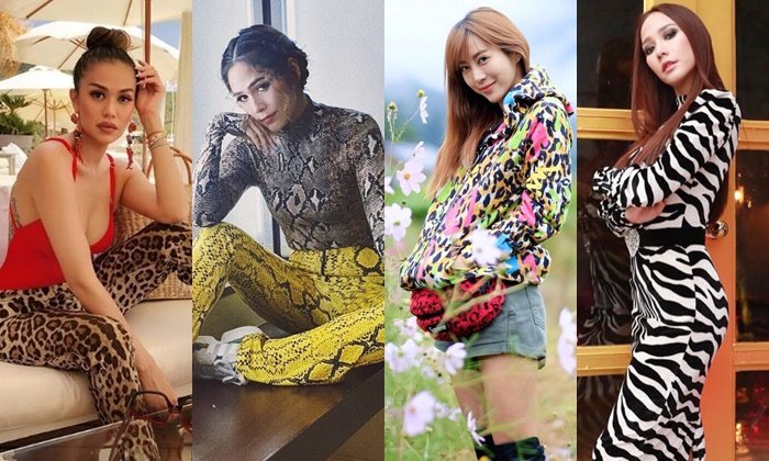 แฟชั่นลายสัตว์ป่าของ 4 สาวแซ่บ แต่งแล้วเกิด สะดุดทุกสายตา