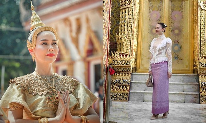 "นัท มีเรีย" ในชุดไทย 5 แบบ งามจับใจดั่งนางในวรรณคดี