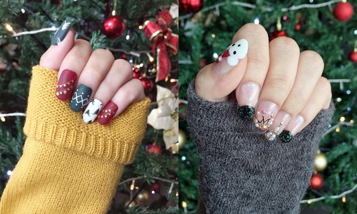 Christmas Nails เพ้นท์เล็บฟรุ้งฟริ้ง เข้ากับบรรยากาศหน้าหนาวสุดๆ ไปเลย