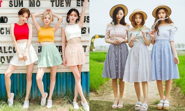 แฟชั่นกระโปรงสไตล์สาวเกาหลีสุดคิวท์