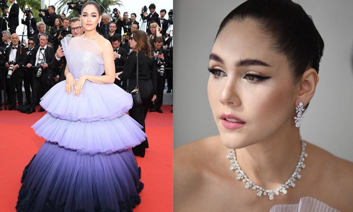 "ชมพู่ อารยา" ลุคแรก พรมแดงคานส์ 2019 สวยแพงของจริง กับเครื่องเพชรมูลค่ากว่า 40 ล้านบาท