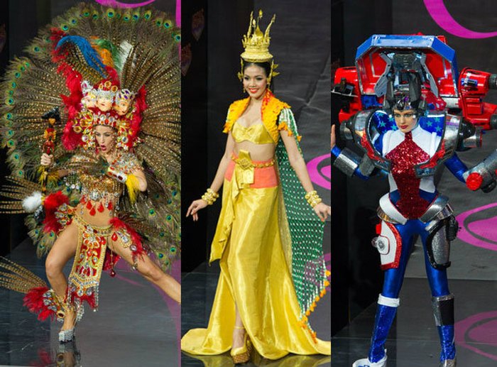 มิสยูนิเวิร์ส 2013 ชุดประจําชาติ สวย แปลก อลังการ!