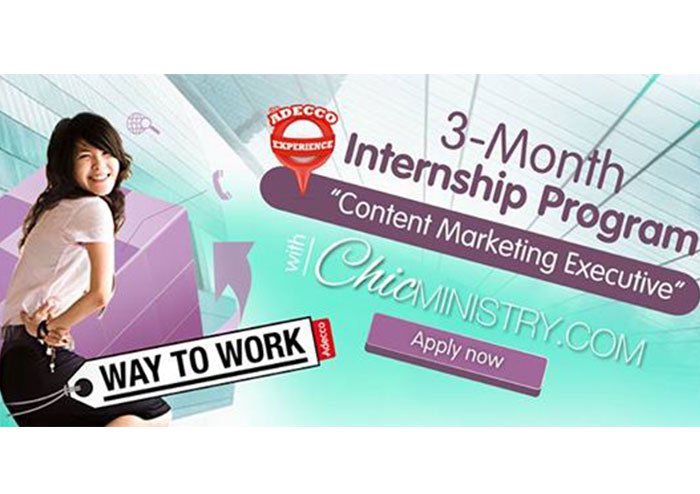 Adecco สานฝันเด็กรุ่นใหม่ ร่วมฝึกงาน Content Marketing Executive ร่วมกับ ChicMinistry.com