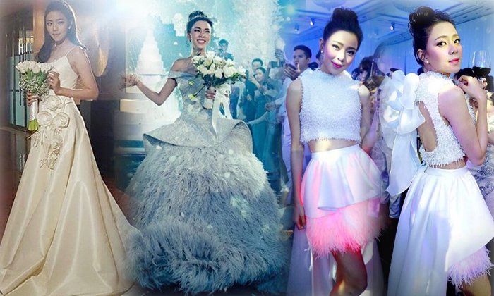 3 ชุดหลักล้าน ชุดแต่งงาน นิวเคลียร์ อลังการ งดงามสมคำร่ำลือ