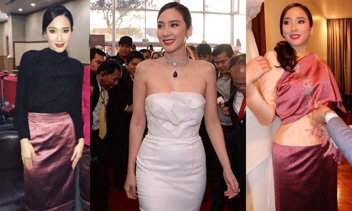 ซูมแฟชั่นไม่ธรรมดาของ อั้ม พัชราภา สร้อย 20 ล้าน VS นุ่งซิ่นลาว