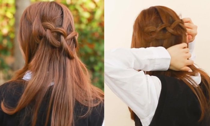 วิธีทำผมเปียเป็นขนมเพรทเซล สวย ง่าย น่ารักมาก