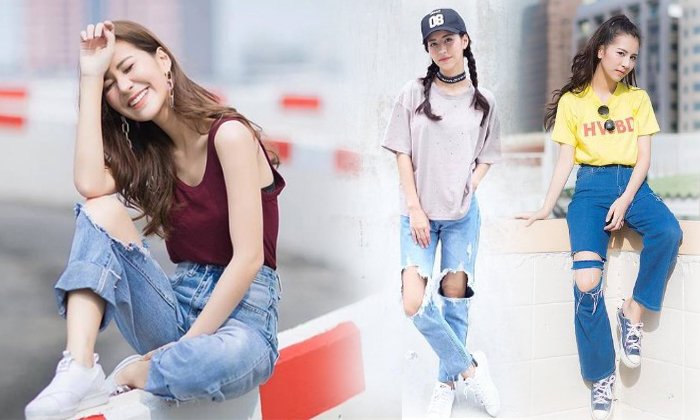 29 แฟชั่นสตรีท ใส่ กางเกงยีนส์ ให้ชิค ตามสไตล์ของสาว มิ้งค์ ยูมิโกะ
