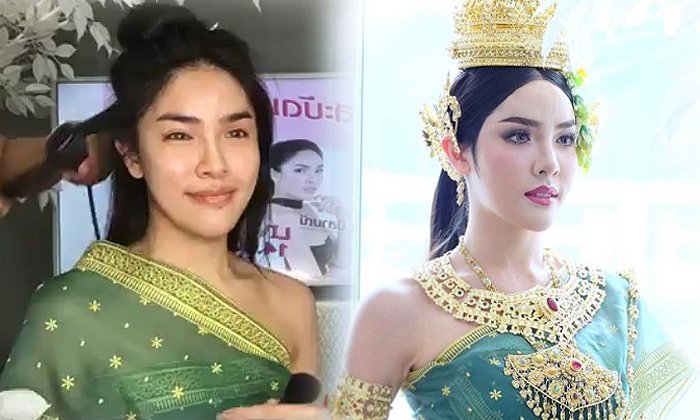 น้องฉัตร แปลงโฉมเน็ตไอดอลสาวเทียม เป็นนางสงกรานต์ 2560 สวยขนลุกมาก!