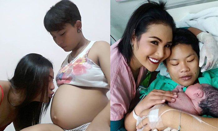 ความรักไม่จำกัดเพศ! คลอดแล้ว "น้องอุ่นรัก" ลูกทอมกับสาวประเภทสอง