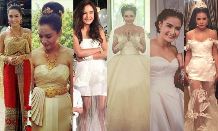 7 ชุดแต่งงานเลอค่า ใน งานแต่งกระแต ศุภษร