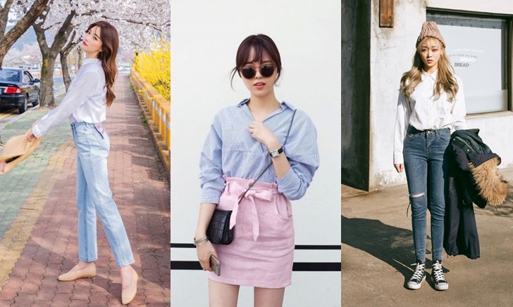 35 ไอเดียแมตช์ เสื้อเชิ๊ต ไปทำงานยังไงให้สวยชิค ไม่แก่