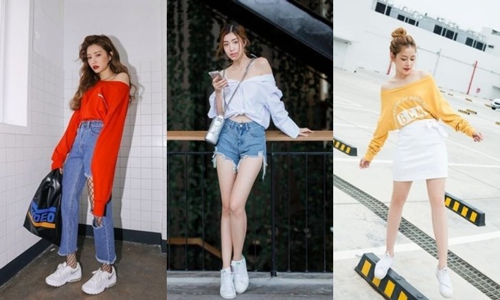 29 แฟชั่น เสื้อแขนยาว แมทช์ยังไงให้ดูเซ็กซี่ ขี้เล่น