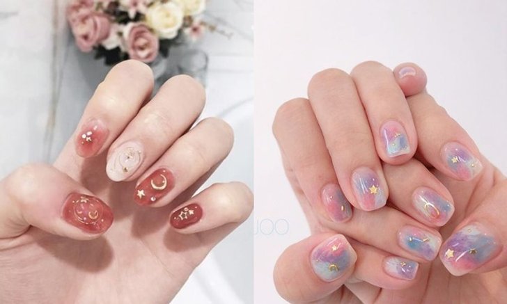 20 ไอเดียลายเล็บคิวท์ ๆ สีพาสเทลแบบสาวเกาหลี