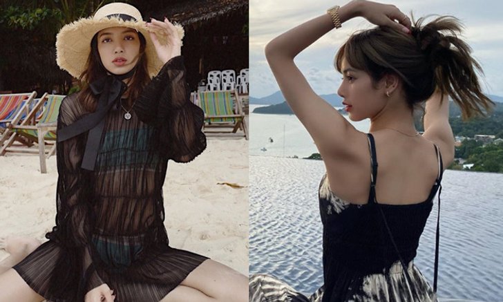 รวมลุค ลิซ่า BLACKPINK แต่งตัวเที่ยวทะเลอย่างไรให้สวย แพง และสดใส ซูม
