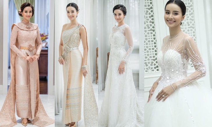 5 ชุดแต่งงาน "น้ำฝน พัชรินทร์" ในพิธีมงคลสมรส สง่างามดุจดั่งนางวรรณคดี