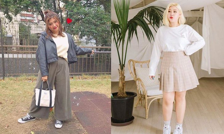 20 ไอเดียแต่งตัวสาว Plus size น่ารักๆ สไตล์เกาหลี