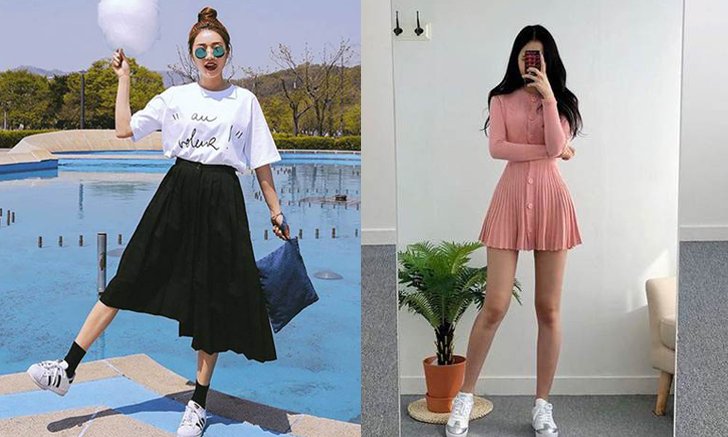 20 ลุคใส่กระโปรงพลีท แนวสตรีทสไตล์แฟชั่น!