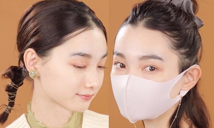 3 ทรงผมทำง่ายๆ เมื่อใส่หน้ากากอนามัย