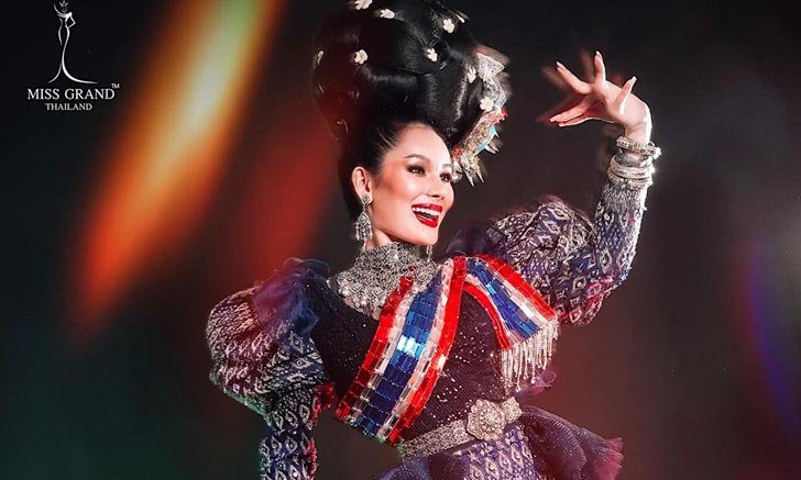 "โบนัส ณัฐณิชา" พร้อมพาชุดมโหรีกลองยาววาปีปทุม อวดโฉมบนเวที Miss Intercontinental 2021
